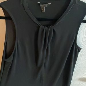 Banana Republic Black Poly front detail top